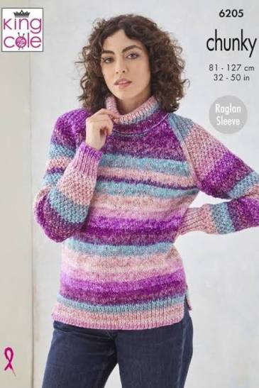 King Cole 6205 Chunky Knit Pattern