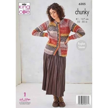 King Cole 6205 Chunky Knit Pattern
