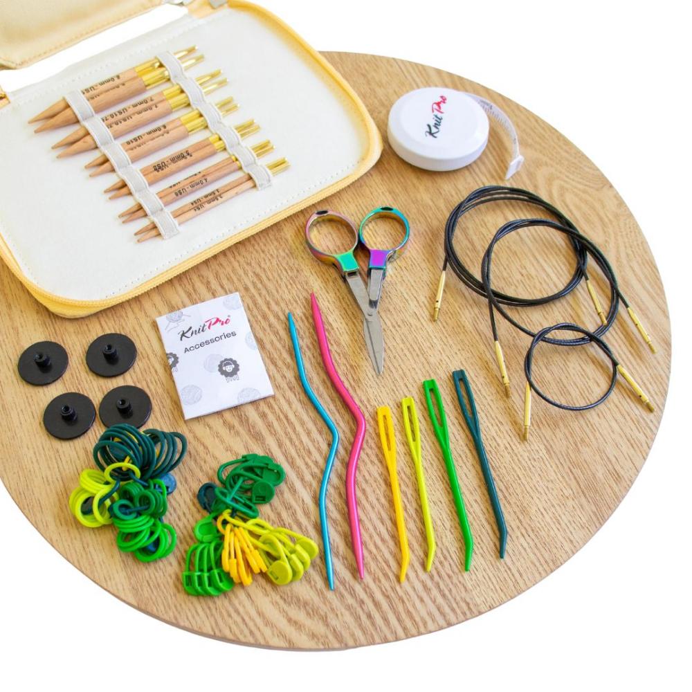 Knit Pro Beginner’s Basix Special Interchangeable Knitting Needles Set- Set of 6