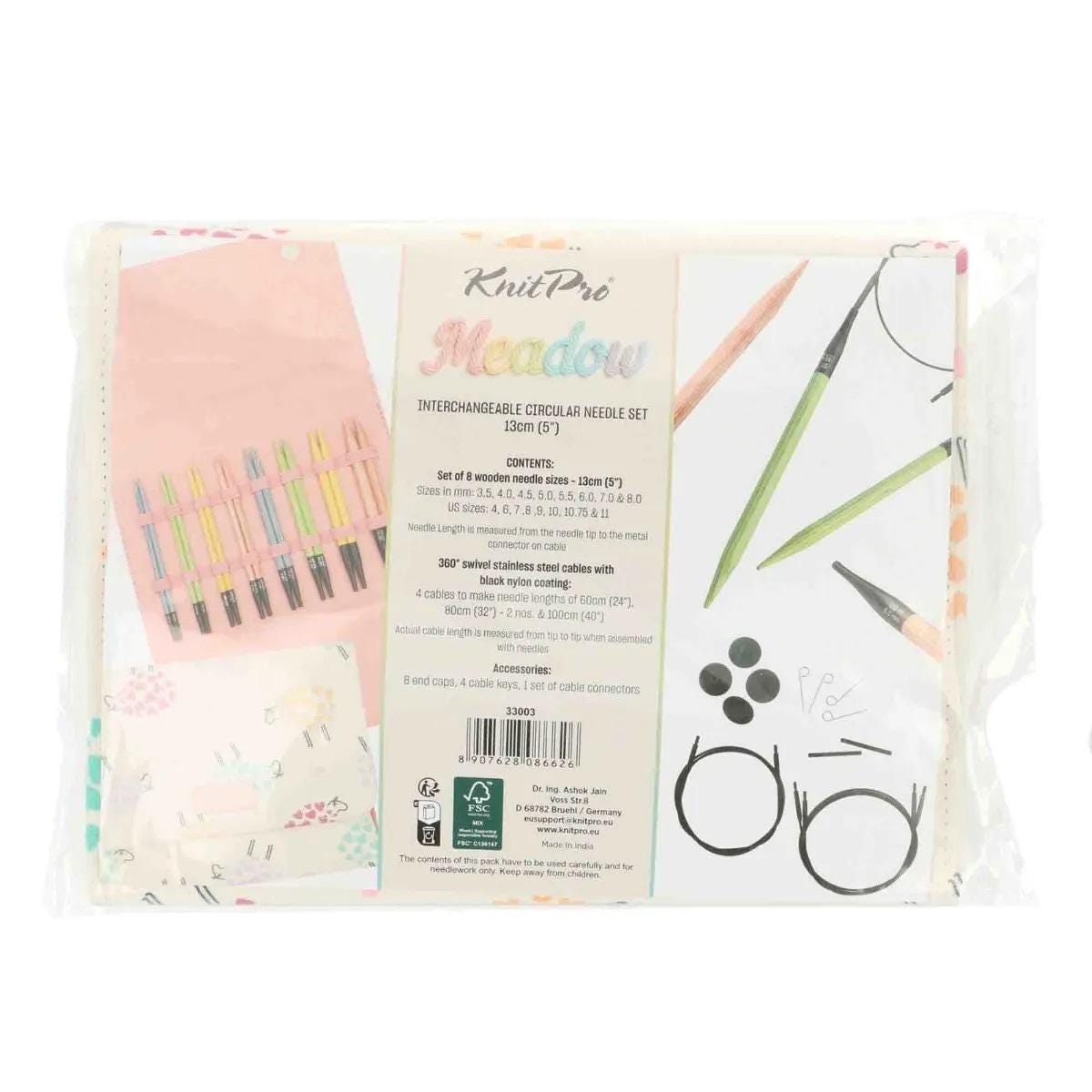Knit Pro Meadow Interchangeable Knitting Needle Set- Set of 8