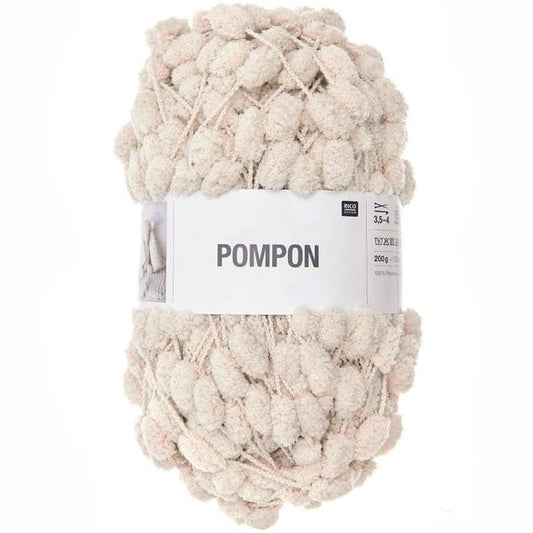 *NEW* Rico Pompon 050 Beige