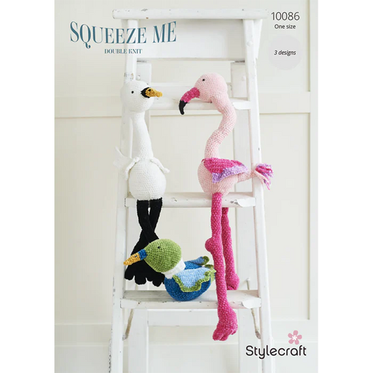 Stylecraft Squeeze Me Pattern 10086 (Crochet Toys)