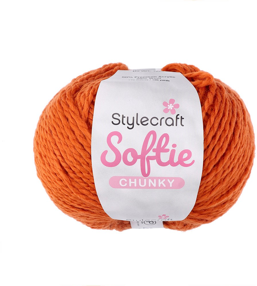 Stylecraft Softie Chunky 100g 6120 Orange Spice