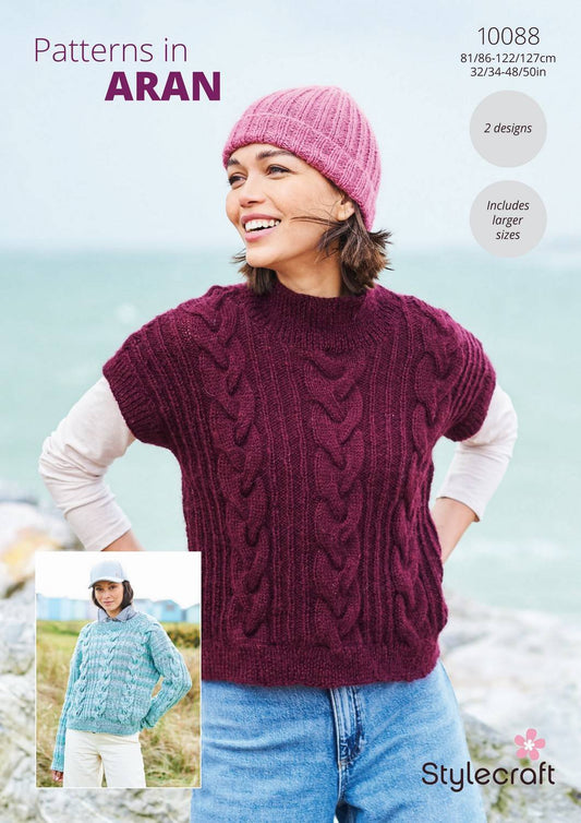 Stylecraft Aran Pattern 10088