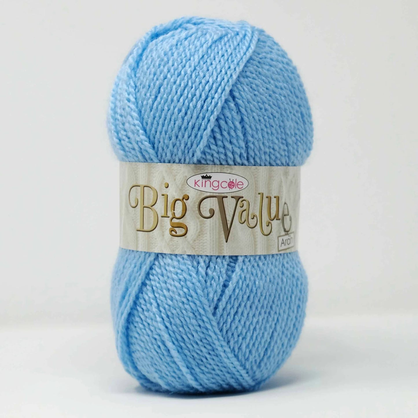 King Cole Big Value Aran 100g 135 Sky