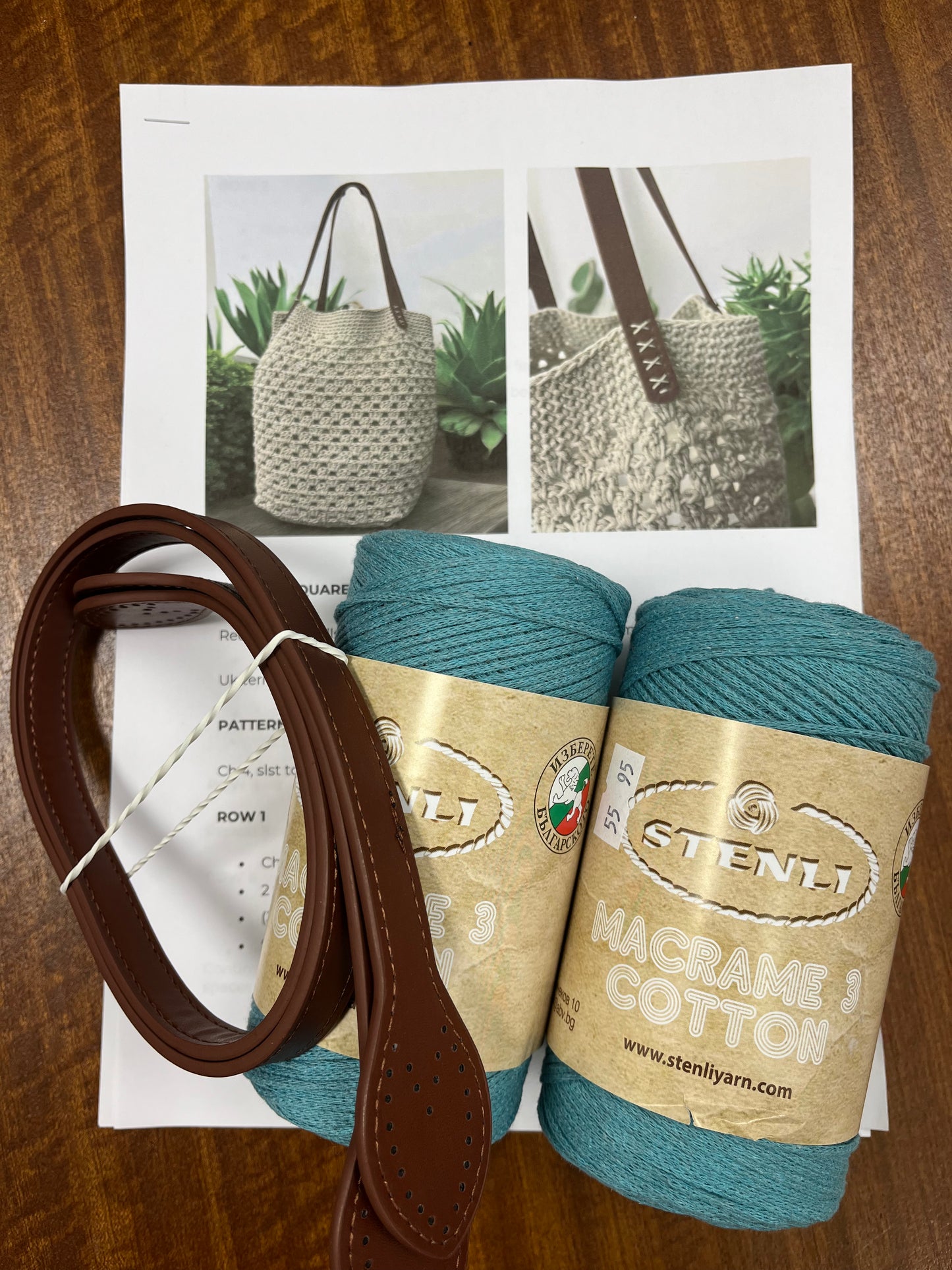 Crochet Granny Square Bottom Bag Kit
