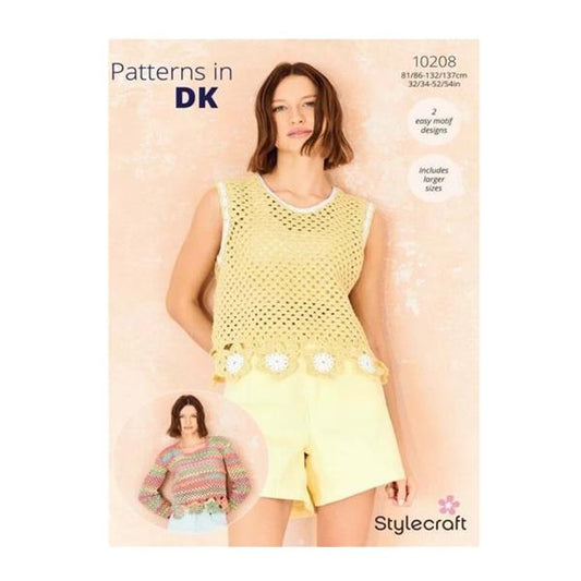 Stylecraft Cotton Twist Dk Pattern 10208 Crochet
