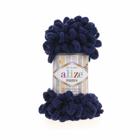 Alize Puffy Finger Knitting 58 Navy
