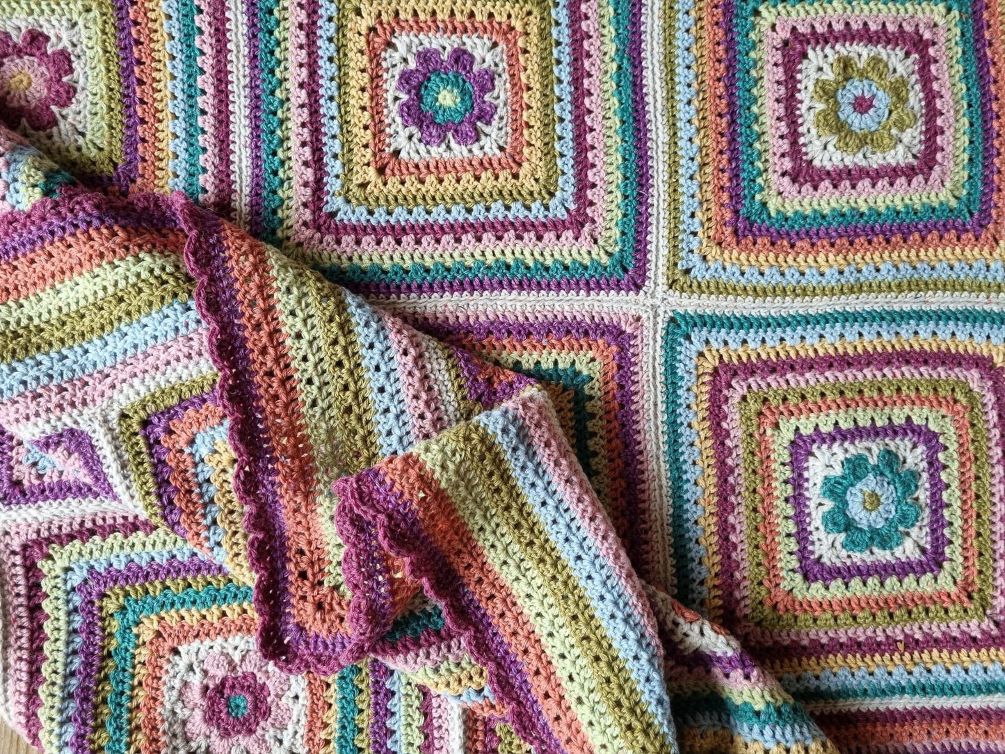 Attic 24 Flowerpress Blanket Yarn Kit