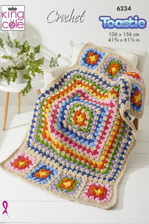 King Cole Warm & Toastie Pattern 6234 (Crochet)