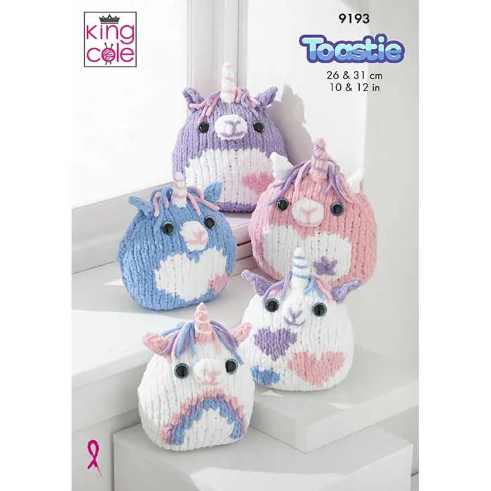 King Cole Warm & Toastie Unicorn Pattern 9193 (Knit)