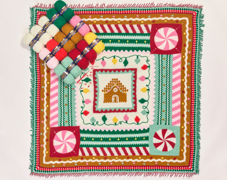 Sirdar Gingerbread Crochet Blanket CAL Kit