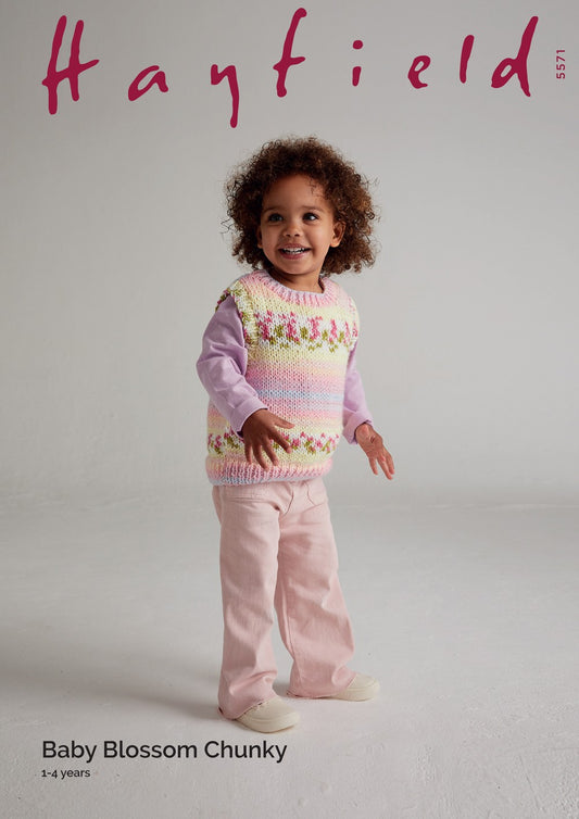 Sirdar Baby Blossom Chunky Pattern 5571