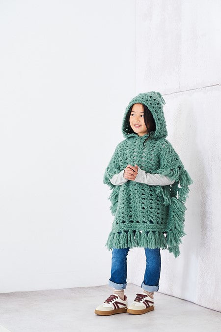 Stylecraft Cloudlike Super Chunky Pattern 10254 Crochet Girls Ponchos
