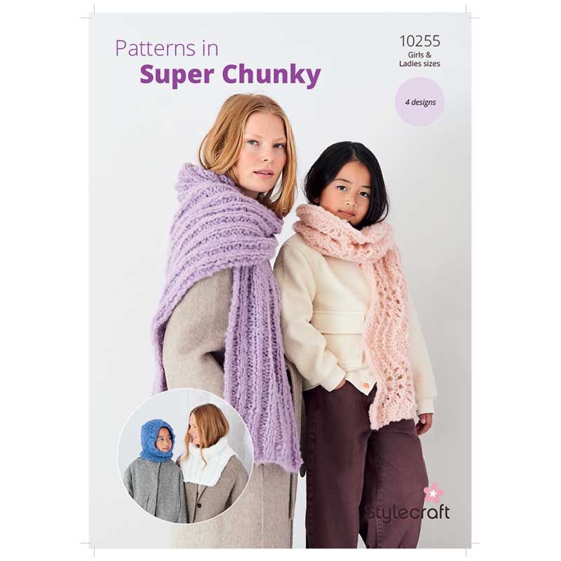 Stylecraft Cloudlike Super Chunky Pattern 10255 Knit Accessories