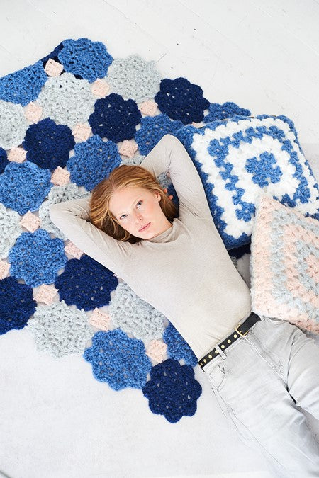 Stylecraft Cloudlike Super Chunky Pattern 10257 Crochet Blankets and Cushions
