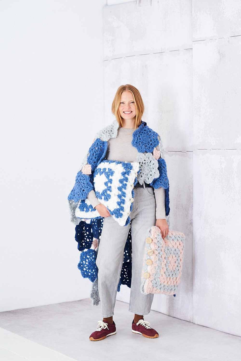 Stylecraft Cloudlike Super Chunky Pattern 10257 Crochet Blankets and Cushions