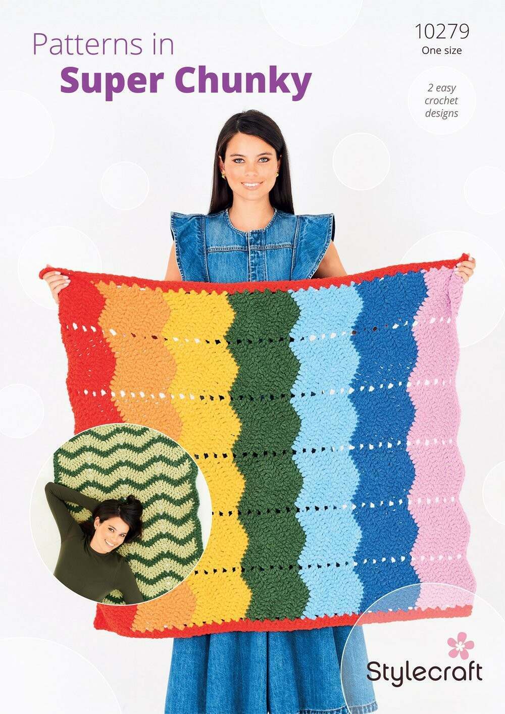 Stylecraft Soft & Cosy Crochet Blanket Pattern 10279