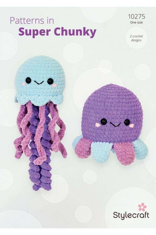 Stylecraft Soft & Cosy Pattern, Crochet Jellyfish and Octopus 10275