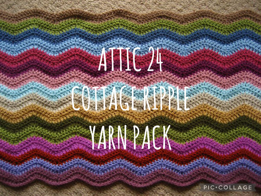 Attic 24 Cottage Ripple Blanket Yarn Pack