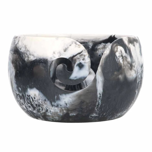 Scheepjes Yarn Bowl Black/White Marbled 15x9 cm