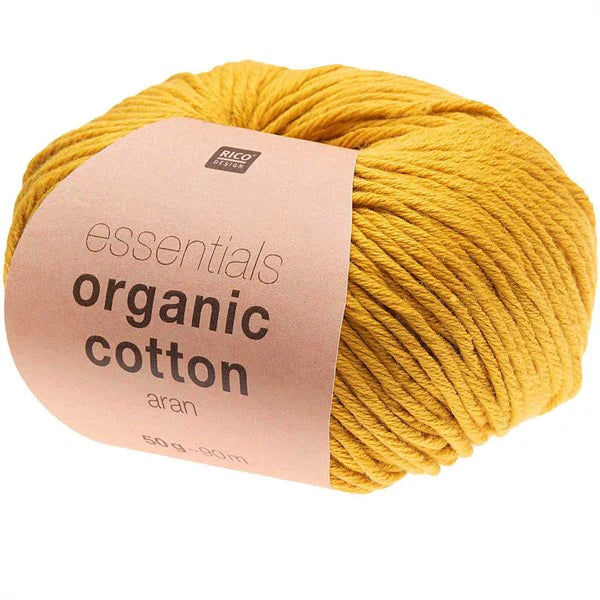 Rico Essentials Organic Cotton Aran 004 Mustard