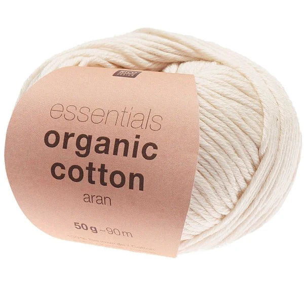 Rico Essentials Organic Cotton Aran 002 Cream