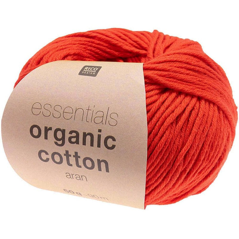 Rico Essentials Organic Cotton Aran 010 Red