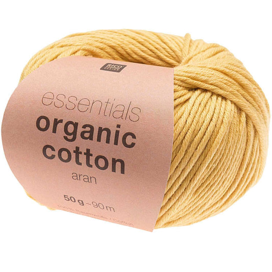 Rico Essentials Organic Cotton Aran 003 Yellow