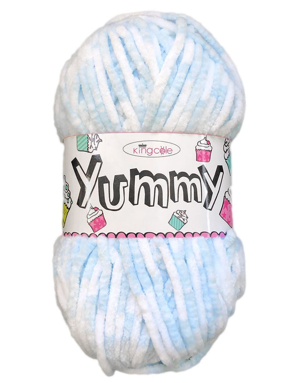 King Cole Yummy Chenille Chunky 3368 Pale Blue