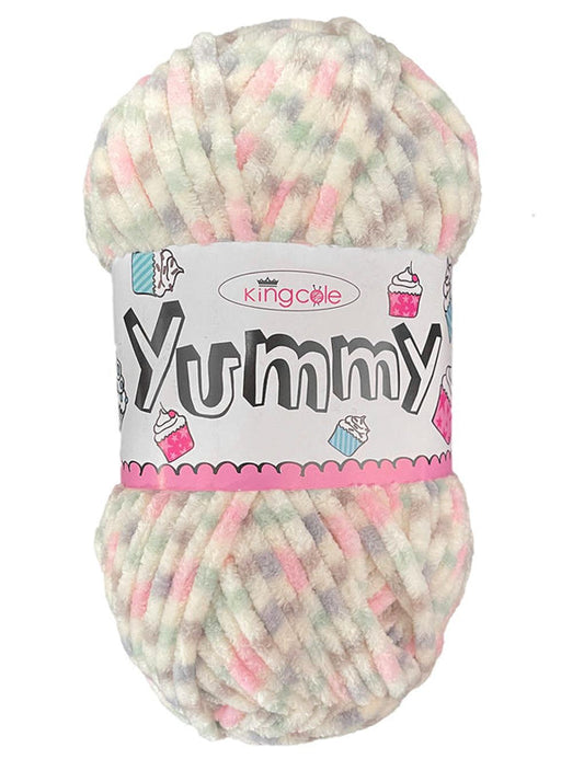 King Cole Yummy Chenille Chunky 3480 Sorbet