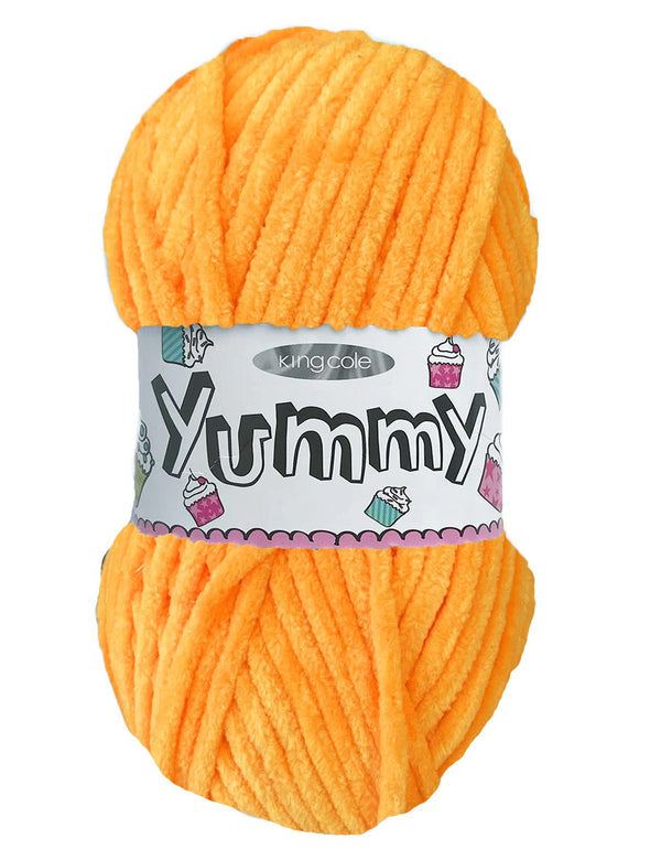 King Cole Yummy Chenille Chunky 4752 Easter Yellow