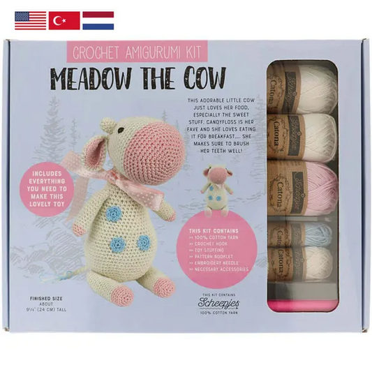 Tuva Amigurumi Crochet Kit, Meadow The Cow