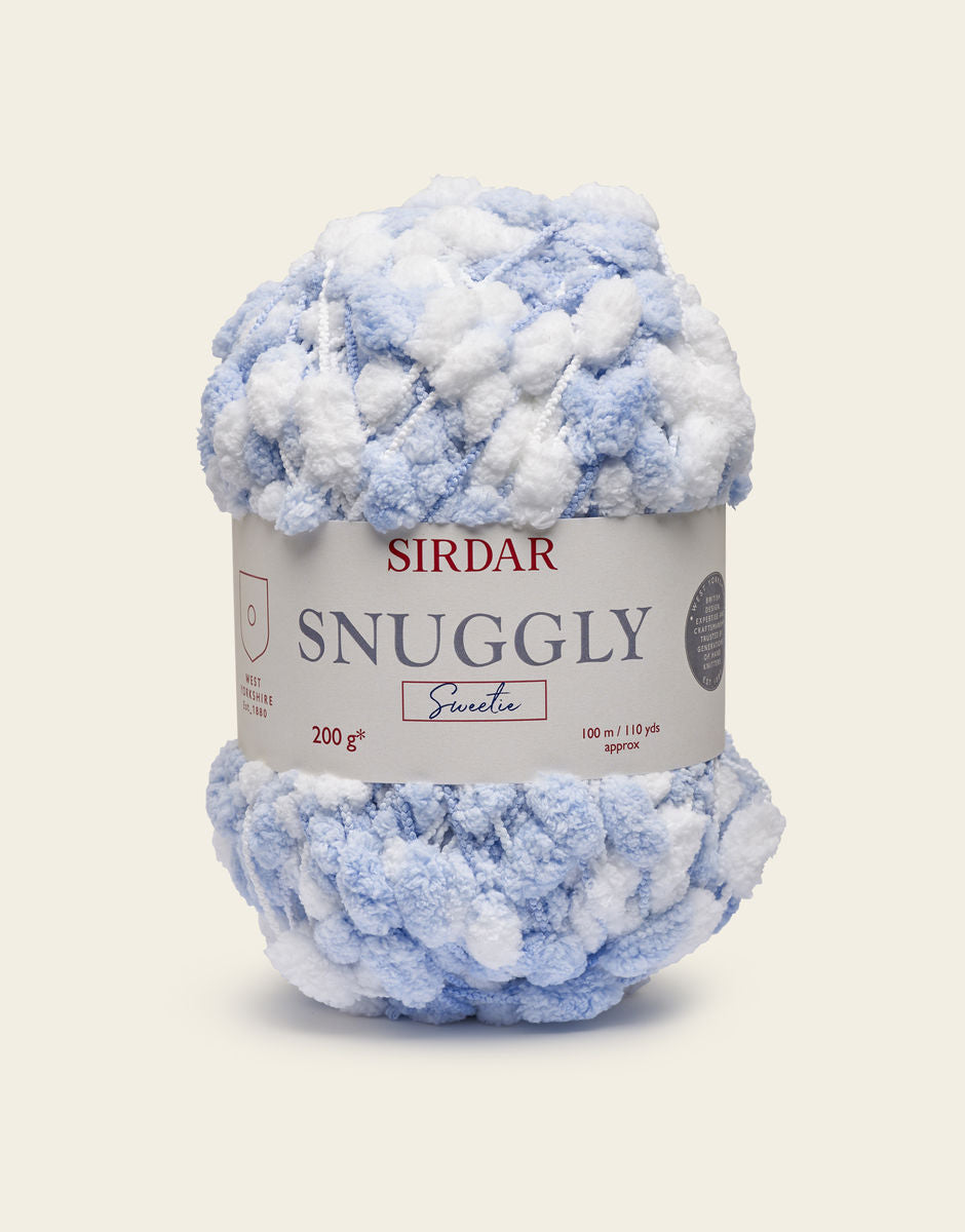 Sirdar Snuggly Sweetie Pompom Yarn 406 Cloudy Blue