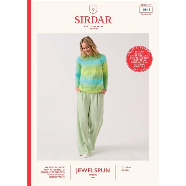 Sirdar Jewelspun Ombré Aran Pattern 10841