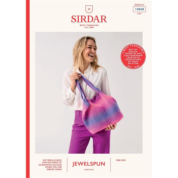 Sirdar Jewelspun Ombré Aran Pattern (Crochet) 10848