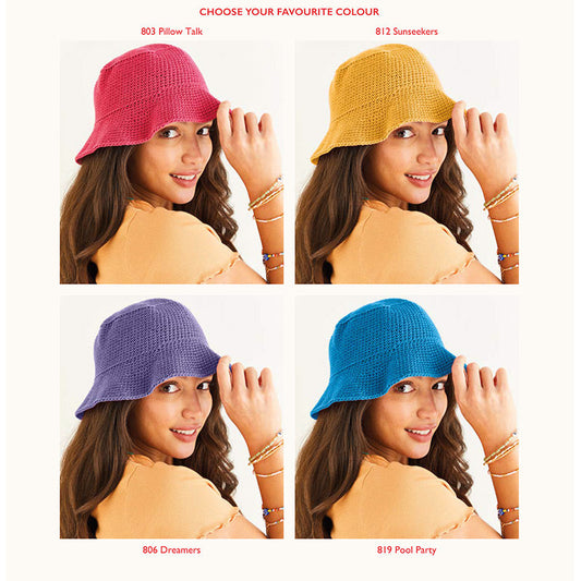 Crochet Bucket Hat Yarn and Pattern Kit