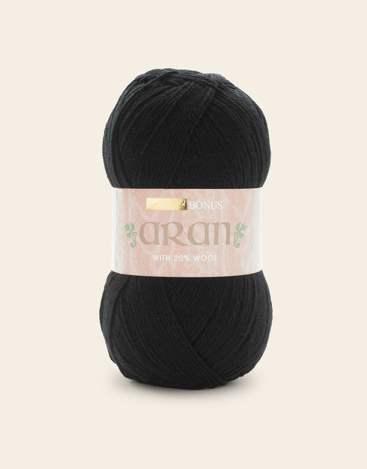 Hayfield Bonus Aran 400g 965 Black