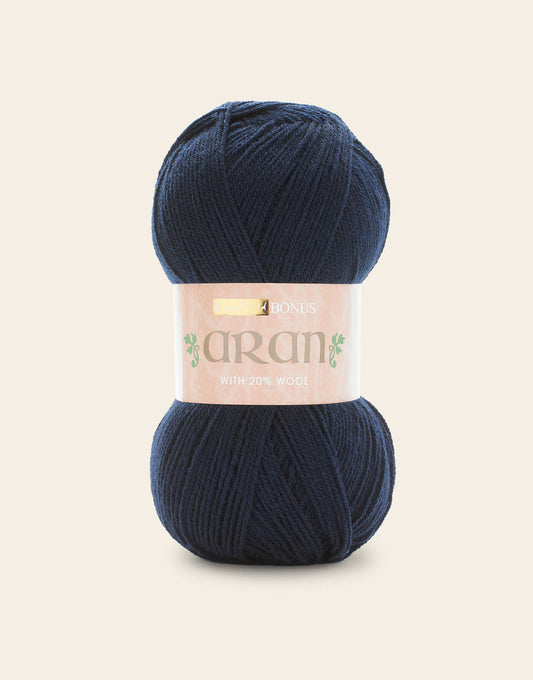 Hayfield Bonus Aran 400g 995 Navy
