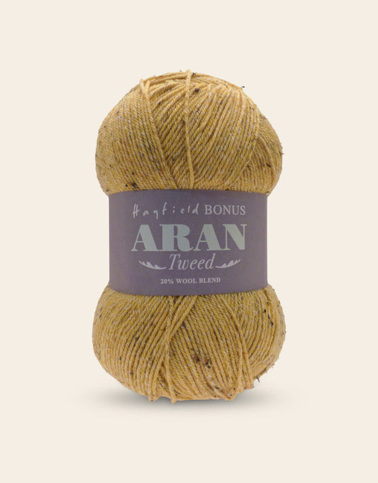Hayfield Bonus Aran Tweed 400g 642 Butterscotch