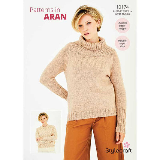 Stylecraft Serene Aran Pattern 10174