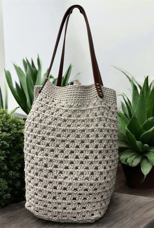 Crochet Granny Square Bottom Bag Kit