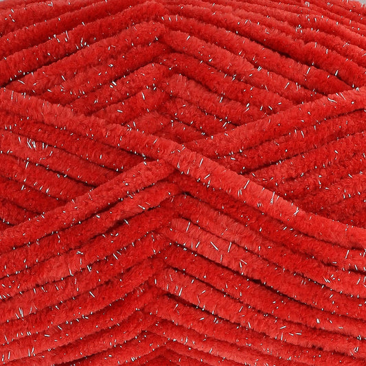King Cole Yummy Glitz Chenille Chunky 6078 Crimson