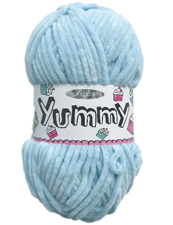 King Cole Yummy Chenille Chunky 2222 Sky