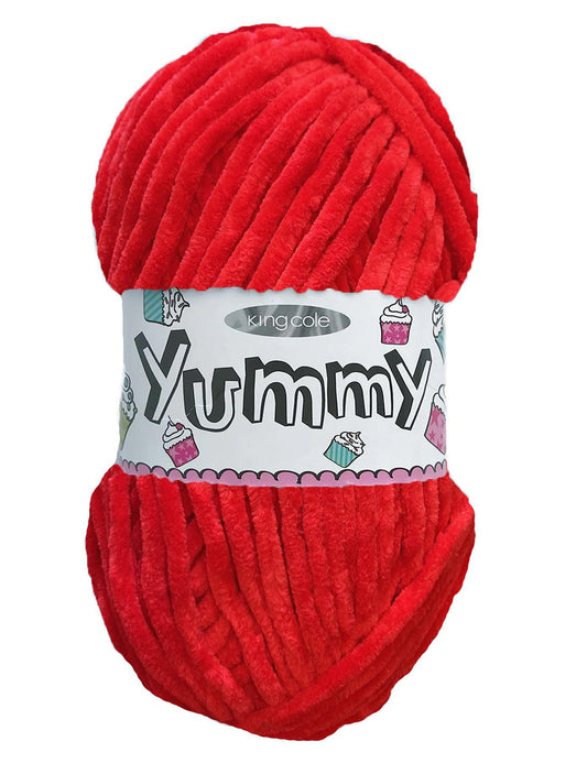King Cole Yummy Chenille Chunky 4749 Red