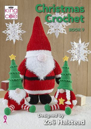 King Cole Christmas Crochet Book 9 Pattern Book