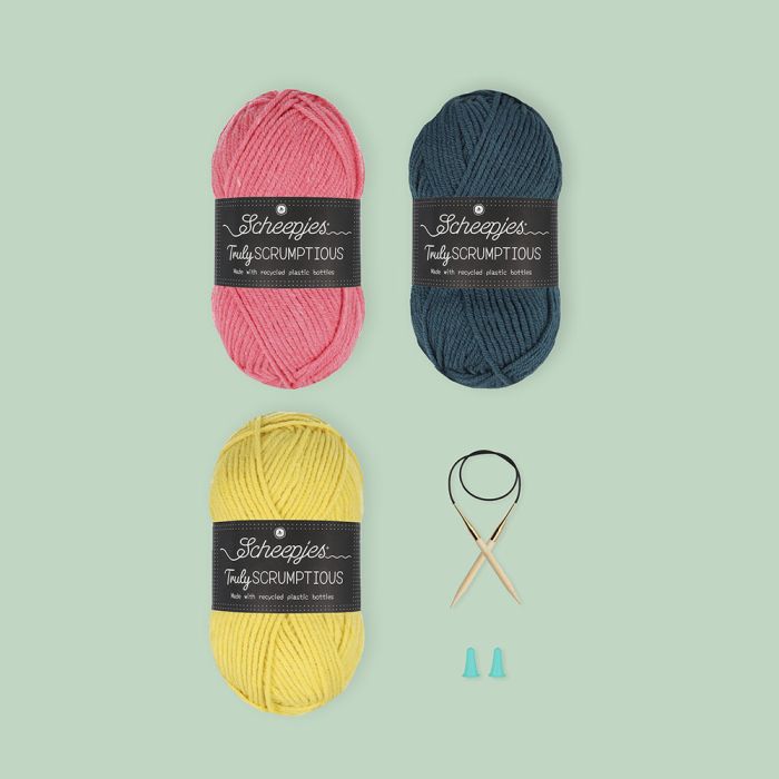 Scheepjes Colour Block Scarf Knit Kit