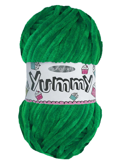 King Cole Yummy Chenille Chunky 4750 Green