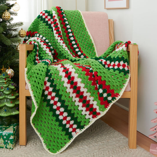 Yarnspirations Christmas At Granny’s Crochet Blanket Kit