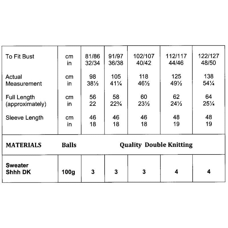 James C Brett Shhh Dk Pattern JB819